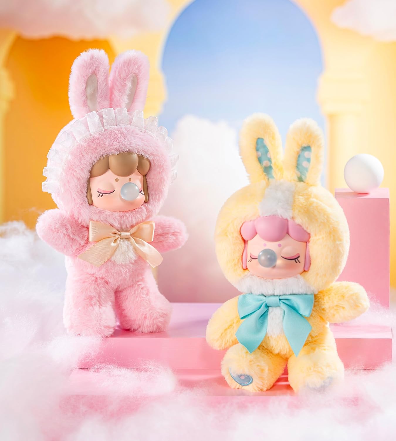 Rolife Nanci Plush Doll Shining Bunny Series, 1PC Random Design Cute Rabbit Plush Toy Action Figure, Creative Collectible Toys for Holiday Birthday Gift